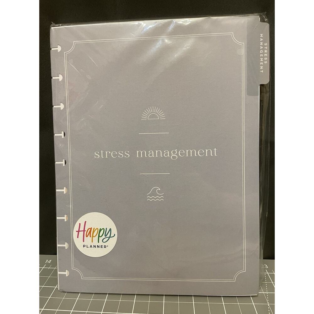 Happy Planner Classic Stress Management Layout 6 Mo Extension Undated Neutral